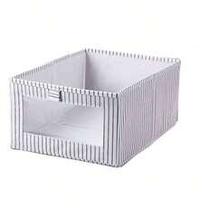 Faltbare Stoffaufbewahrungsbox mit Frontplatte und Klapplid - Robuste Vliesstoff-Schubladenorganizer, geeignet für Kleidung, Spielzeug, Bücher, Räume - Tragbar - Faltbare Aufbewahrungsbox, Aufbewahrungsbox, Schrank-Organisation und Aufbewahrung, Kleidungsaufbewahrung, Aufbewahrungsbox, Spielzimmer-Aufbewahrung, Waschküchen-Organisation und Aufbewahrung