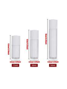 1 件白色真空泵瓶、塑料面霜罐、面膜瓶、化妆品可再填充容器、药膏罐、优质厚塑料分配瓶，适用于面霜、乳液、蜡烛等。 - 茶色 - 查看 10