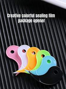 Mini Plastic Package Opener With Serrated Edge, Bubble Tea Opener, Parcel Opener, Tape Cutter, Paper Cutter, Compact And Portable Design, Suitable For Commercial And Personal Use - one-size - View 6
