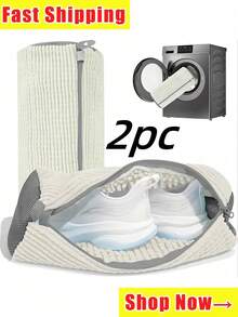 (Various Colors Available) Shoe Washing Machine Bags, Laundry Shoe Cleaning Bags For Washing Machines And Dryers, Reusable Laundry Bags, Mesh Laundry Bags For Adult And Children's Shoes, Our Shoe Washing Machine Bags, Spring, Simple, Summer Tops - Multicolor - View 21