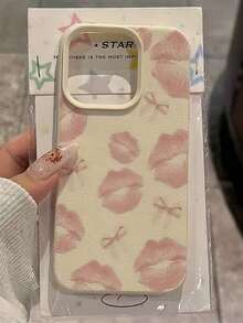 1pc Unique Astronaut & Red Lip Pattern Full Coverage TPU Shockproof Phone Case, Compatible With Apple 16, 15, 14, 13, 12, 11 Pro Max, Series - Kiểu 2 (1 cái) - Xem 8