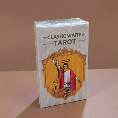 Classic Waite Tarot Deck - Premium 78-Card ,Card Game, Golden Foil Edging, Divination Tool, Suitable Meditation, Gift Ready ,Suitable Party Game ,Suitable For Beginners