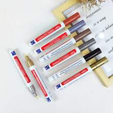 10pcs White/Gold, Tile Seam Repair Pen, White Tile Filling Pen, Bathroom Tile Floor Repair Kit, Mildew Proof And Waterproof Tile Marker, Home Improvement Wall Seam Marker