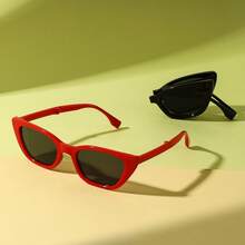 2pcs Kids Retro Foldable Eyeglasses Set, Fashionable Y2K Novelty Decorative Glasses, Suitable For Boys And Girls Daily Wear, Photo Shoot, Graduation, Back To School, Valentine's Day Gift