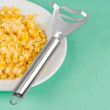 Stainless Steel Corn Peeler Serrated Corn Stripper Peelers Cob Shaver Planer Thresher Cutter Kitchen Fruit Vegetable Gadget Tool