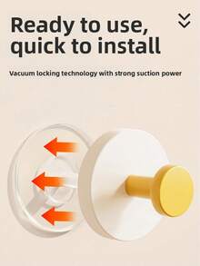 1 cái/2 cái/4 cái Móc cửa hút, keo dính chịu lực mạnh, không cần khoan lỗ, đặt chìa khóa ở lối vào, đặt đồ tạo tác, đặt mũ và dán đồ vật - Nhiều màu - Xem 5