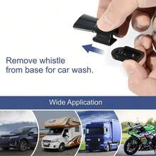 1 Pair Car Deer Repeller, Ultrasonic Animal Repellent, Deer Whistle - Black - View 6