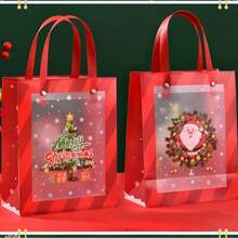 1 pieza de 4 bolsas de regalo de Navidad y Año Nuevo para comercio transfronterizo, bolsas de regalo, bolsas de recuerdo, bolsas de embalaje de regalo de Navidad, bolsas de regalo de Año Nuevo (Mediano)