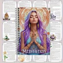 Adult Meditation Guide: Breathing Techniques, Yoga Poses, Affirmations, Journaling Prompts And Mantras - Mindfulness And Spiritual Growth Journal With Mandala Art And Relaxation Exercises, Mindfulness Journal, Inspirational Journal | Mandala Art Journal | Relaxation Journal - Adult Guided Meditation Program - View 1