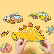 Creative Doodle Scroll Suitable For Teens - DIY Painting And Doodle Art, With Fun Animal, Fruit And Object Designs To Inspire Imagination, Perfect Birthday, Halloween, Thanksgiving And Christmas Gift, Drawing Toy - Multicolor - View 1