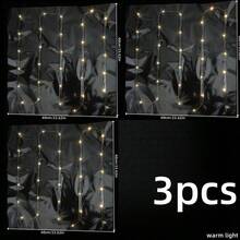 1set/3set LED Lights Flower Bouquet Wrapping Paper, Shiny Floral Bouquet Packing Film, DIY Flower Bouquet Craft Supplies, Wedding & Birthday Gift, 23.6X23.6 Inch (1pc ) - Multicolor - View 10