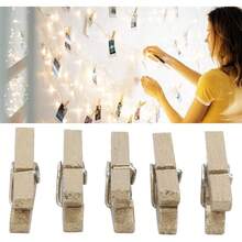 300 Pinzas de Madera para Ropa, Pinzas para Ropa, Clips de Fotos Decoración de Pared, Pinzas de Madera para Papel de Fotos, Oficina, Hogar, Arte - 1 - Ver 6