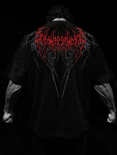 Men's Summer Striped Retro Casual Short Sleeve Round Neck T-Shirt, Polyester Fabric, Suitable For Sports And Fitness