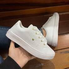 Women's Heart-Shaped Tennis Shoes - Comfortable - Immediate Shipping - 白色 - 查看 5