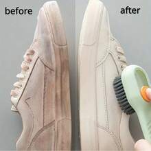 1pc-Soft Bristled Liquid Laundry Brush For Home Shoe Brushing, Shoe Board Brushing, Multifunctional Laundry Cleaning Without Damaging Shoes Artifact Brush, Multifunctional Washable Shoe And Clothing Brush, With Soft Bristles, Built-In Soap Dispenser And Strong Seal - Multicolor - View 7