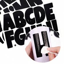 Handgeschriebene Buchstaben Aufkleber (3er Pack Set) DIY Aufkleber mit 7,6 cm Schriftgröße wiederverwendbar, geeignet zum Erstellen von Wörtern, Slogans und verschiedenen DIY-Bedürfnissen, ideal für Einschulung, Geburtstagsfeiern, Schlafzimmer-Dekoration, Büro-Dekoration und Feste