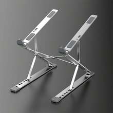 New N8 Laptop Stand, Aluminum Alloy Portable Desktop Computer Holder, Foldable Suspended Dual-Layer Stand, Sturdy Support For Laptop - Multicolor - View 3