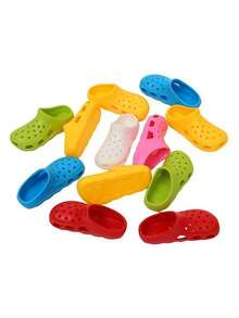 1 Fun Mini Slipper Toothbrush Storage Rack, Non Perforated Wall Mounted Bathroom Toothbrush Rack, Suitable For Kitchen And Bathroom Desktop Storage