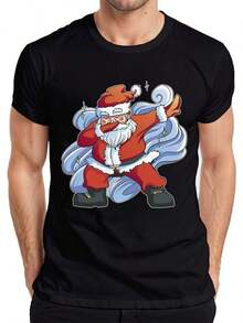 Christmas Tree String Lights - Christmas Gift T-Shirt For Men - 黑-10 - 查看 1