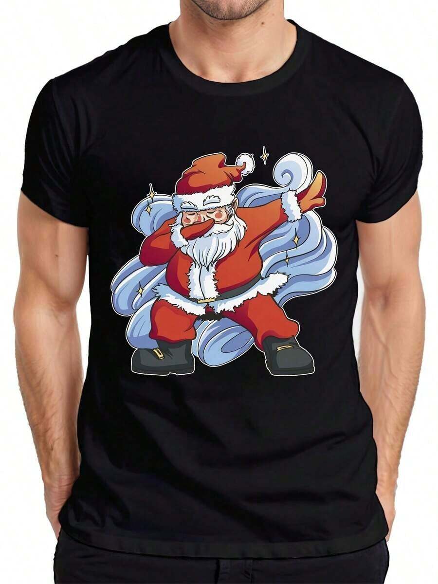 Christmas Tree String Lights - Christmas Gift T-Shirt For Men - 黑-10 - 查看 1