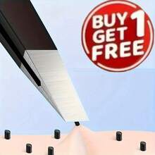 2 Professional Beauty Tweezers - Ultra-Thin Pointed Tip, Sharp And Precise For Beard, Eyebrow, Blackhead, Acne Removal - Unisex, Non-Slip Grip - Hair Salon And Home Grooming Tool, Fashionable Metal Appearance, High-Quality Metal Material - Black - View 2