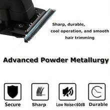 Kemei KM-2299 Professional Hair/Beard Trimmer For Men Zero Gapped Hair Clippers For Barber With T Blade, Cordless Rechargeable,Trimmer Professional Cordless Hair Clipper For Men - 彩色 - 查看 4