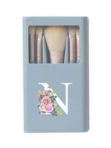 5 Stücke/Set tragbarer Makeup-Pinsel-Set mit Spiegel, Muster mit weißen Gänseblümchen Buchstaben A-Z, verpacktes Makeup-Pinsel-Set, multifunktionaler Makeup-Pinsel mit Spiegelbox, Mini-Multifunktions-Makeup-Stift, Foundation-Makeup-Pinsel, Lidschatten-Pinsel, Grundlagen-Beauty-Tool-Mischpinsel. Der Makeup-Organizer-Ständer enthält Makeup-Pinsel, praktisches Mädchen-Geschenk-Makeup-Tool-Set, ideal als Geschenk, tragbare Reiseutensilien, Reisebedarf, Pinsel-Set, Makeup-Pinsel-Set, Makeup-Set komplett, Makeup-Pinsel-Set, komplettes Makeup-Set, Pinsel-Set, Makeup-Pinsel-Set, Makeup-Geschenkset, Set