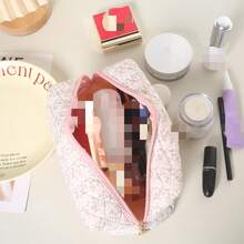 1pc, Large Capacity, Pencil Pouch, Pencil Case, Pen Handle Coin Pouch, Pen Simple Cosmetic Storage Bag Makeup Bag Office Stationery Organizer Pencil And Marker Box