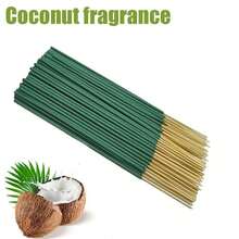 34/98/235 Palitos de incienso de coco natural hechos a mano, llenan la habitación con un aroma tropical fresco cuando se encienden, ayudan con la meditación y la relajación, disfruta de la sensación de la brisa marina