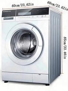 Capa protetora para máquina de lavar com borda de renda, design com abertura lateral, compatível com máquinas de lavar automáticas de 8 a 10 kg, organizador de armazenamento para eletrodomésticos, ideal para casamentos, festas, Dia das Mães, decoração de quarto, jardim, cozinha, verão, praia, itens essenciais para viagens, decoração de ambientes, formato de almofada, formatura. - Multicolorido - Ver 6