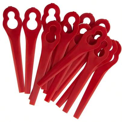 5/10/20pcs Plastic Lawn Mower Blades, Garden Grass Trimmer Plastic Cutting Knives, Sickle-Shaped Grass Cutter Blades