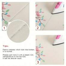 1 Paneel Blumen Doppelschicht Verdunkelungsvorhang mit Ösen Design, geeignet für Wohnzimmer, Esszimmer, Schlafzimmer, Arbeitszimmer, Café, ländliches Bauernhaus, Halloween, Weihnachten