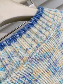 Winter Snowflake Embroidered Knit Cardigan Women – Cozy Festive Cardigan For Christmas Holiday - Apricot - View 7