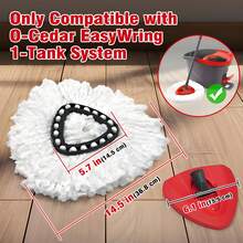 Mop Replace Head 3 Pack For O-Cedar EasyWring 1 Tank System - trắng - Xem 3