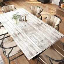 1 Rolle selbstklebende abnehmbare Vinyl für Heimdekoration, Küchenarbeitsplatte und Regalabdeckung, Vintage Wandraumdekoration Verwitterter Holzwandkunsteffekt Wandaufkleber, einfach zu installieren, wasserfest und leicht zu reinigende Tapete zum Abziehen und Aufkleben, ästhetische Raumdekoration