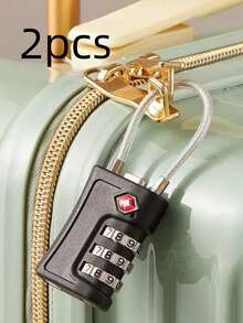 1 TSA-Approved Luggage Lock, 3-Digit Combination Padlock, Suitable For Suitcases, Backpacks, Lockers, Etc. - Multicolor - View 9