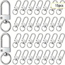 5/10/15/20/25/30/35/40/45/50pcs Metal Lobster Claw Clasp, Swivel Quick Snap Hook Keychain Findings For DIY Crafts, Keychain Making, Jewelry Making Accessories