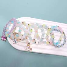 1 Box 24pcs Crystal Beads, Bracelet & Jewelry Making Kit, Suitable For Holiday Gifts