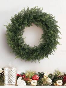 1 إكليل صناعي من الأرز الأبيض، إكليل زهرة الأجليا العطرية، إكليل الورد الأخضر، 40 سم/15.74 بوصة، نبات اصطناعي، زهرة اصطناعية، نبات اصطناعي، أخضر، مصنوع من مادة البولي إيثيلين، ديكور غرفة السكن المدرسي أو المكتب، ديكور للتجمعات والأحداث الخارجية والأعياد وحفلات الزفاف والمطبخ والحديقة، ديكور عيد الميلاد