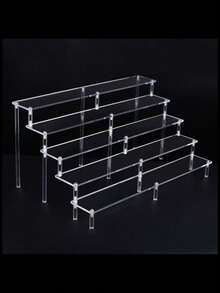 40 厘米/15.7 英寸亚克力展示架，楼梯形展示架，适用于婚礼和派对甜点、蛋糕和糖果、厨房、圣诞礼物 - 無色 - 查看 11