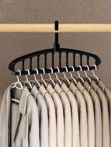 1/2 chiếc giá treo quần áo gấp gọn 11 lỗ, hệ thống lưu trữ quần áo treo di động bằng nhựa chống trượt đa năng, móc treo quần áo thần kỳ tiết kiệm không gian cho áo nữ, quần, quần áo mùa đông, váy, cà vạt và thắt lưng, giúp sắp xếp nhà cửa, trang trí phòng ngủ, đồ dùng gia đình, phụ kiện phòng ngủ, lưu trữ trang sức. - Nhiều màu - Xem 5