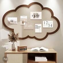 1 件大型云朵装饰板、多用途照片展示板、办公室和家庭毛毡备忘板、无钻孔展示板背景、多功能备忘板适用于家庭、书房、办公室、情人节装饰、圣诞节和新年装饰、照片展示、备忘 - 多色-雲朵 - 查看 2