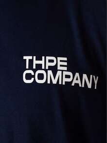 Oversized Company T-Shirt - Navy Blue - View 4