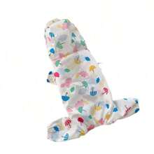 Hooded Dog Raincoat, Waterproof Pet Clothes For Small Dogs, Cute Design, Comfortable Fit, Transparent Waterproof Pet Raincoat For Poodle, Teddy, Bichon Frise, Adorable Style For Rainy Day, Full Body Coverage, Lightweight And Windproof Pet Outfit, Stylish Pet Rainy Day Protective Gear