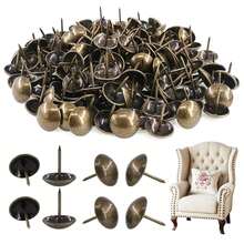 120pcs/Pack Vintage Upholstery Nails, Decorative Furniture Tacks, Retro Upholstery Nails For Armchair, Furniture, Sofa, Bed, Door - 7 X 11mm