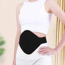 Unisex Warm Waist Belt, Multi-Functional Waist Support Strap, Ergonomic Design, Comfortable & Breathable, Secure Abdominal Band - Black - View 2