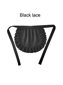 Delantales de sirvienta, delantales con estilo de princesa, baberos de estilo lolita suave para uso diario. Delantales de pequeño chef, nuevos delantales de sirvienta lolita, baberos lolita negros y blancos suaves y lindos, delantales de cintura media con volantes para disfraces de sirvienta de Halloween, delantales plisados de unicolor, delantales puros y sexys, delantales lindos y femeninos. Delantal de estilo lolita japonesa de cocina china, accesorios de falda lolita.
