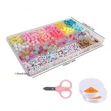1 Box 24pcs Crystal Beads, Bracelet & Jewelry Making Kit, Suitable For Holiday Gifts