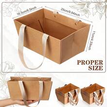 10pcs/5pcs/1pc Festival Holiday Gift Box Basket, Holiday Gift Packaging Box, Party Surprise Gift Tote Bag With Handle, Gift Packaging, Wedding, Party, Valentine's Day Universal Gift Bag - Multicolor - View 2