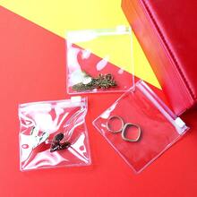 10pcs Reusable Japanese Medication Bags, Transparent Ziplock Plastic Pouches For Travel Medicine Storage, With Sliding Locks; Also Includes Japanese Jewelry Storage Roll - Reusable Zippered Jewelry Organizer Bag, Suitable For Daily And Travel Use - Clear - View 5